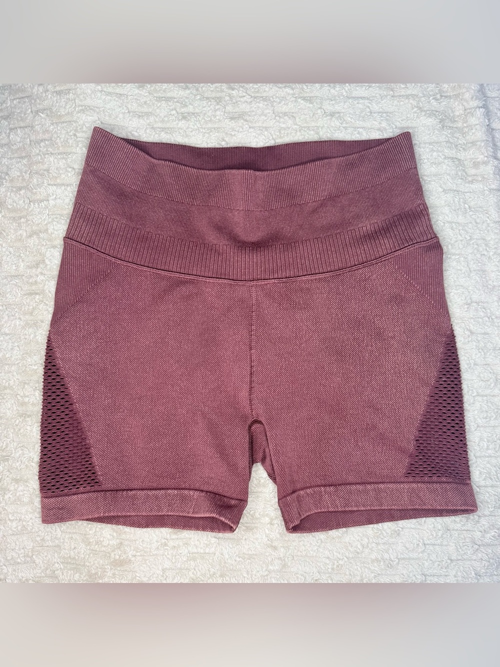 Joy Lab High-Waisted Bronze Burnt Orange Brown Bike Shorts 4in Inseam Sz medium